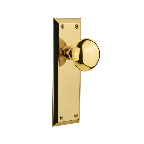 Nostalgic Warehouse New York Door Knob with New York Long